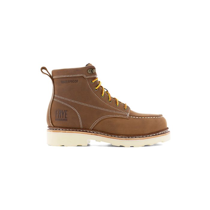 【希少・USA製】FRYE フライ ロガーブーツ 6M（24cm）ビブラムソール FR40302 Men's Frye Moc Toe Safety Toe
