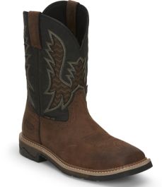 SE4113 Men's Justin Work Stampede Bolt Safety Toe